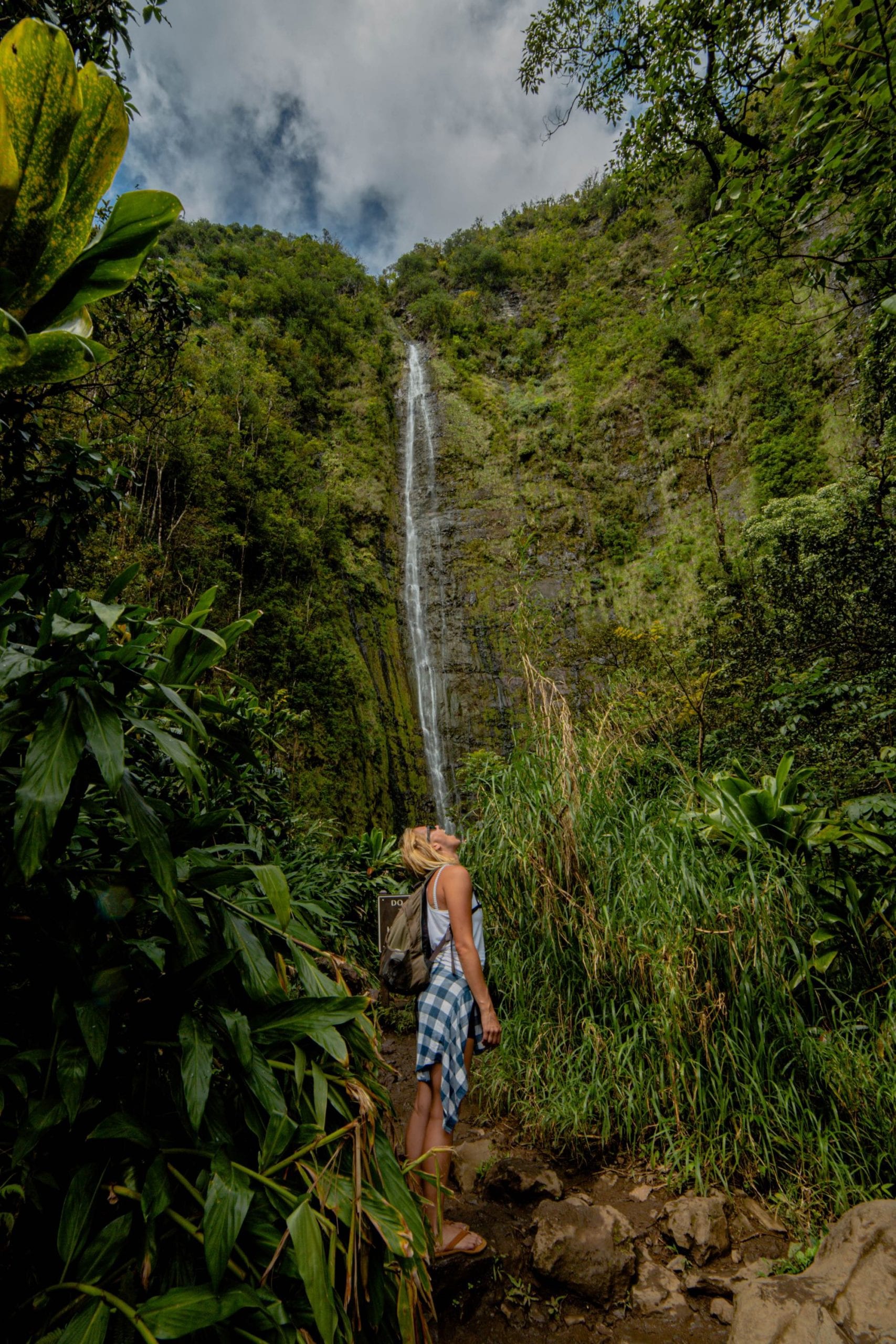 Waterfall chasing in maui Hi with I'm Jess Traveling Pipiwai Trail in Hana HI