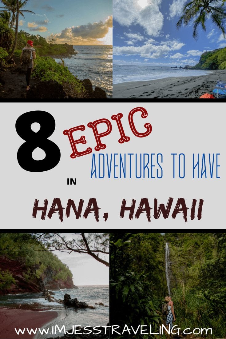 Things to do in Hana HI with I'm Jess traveling 