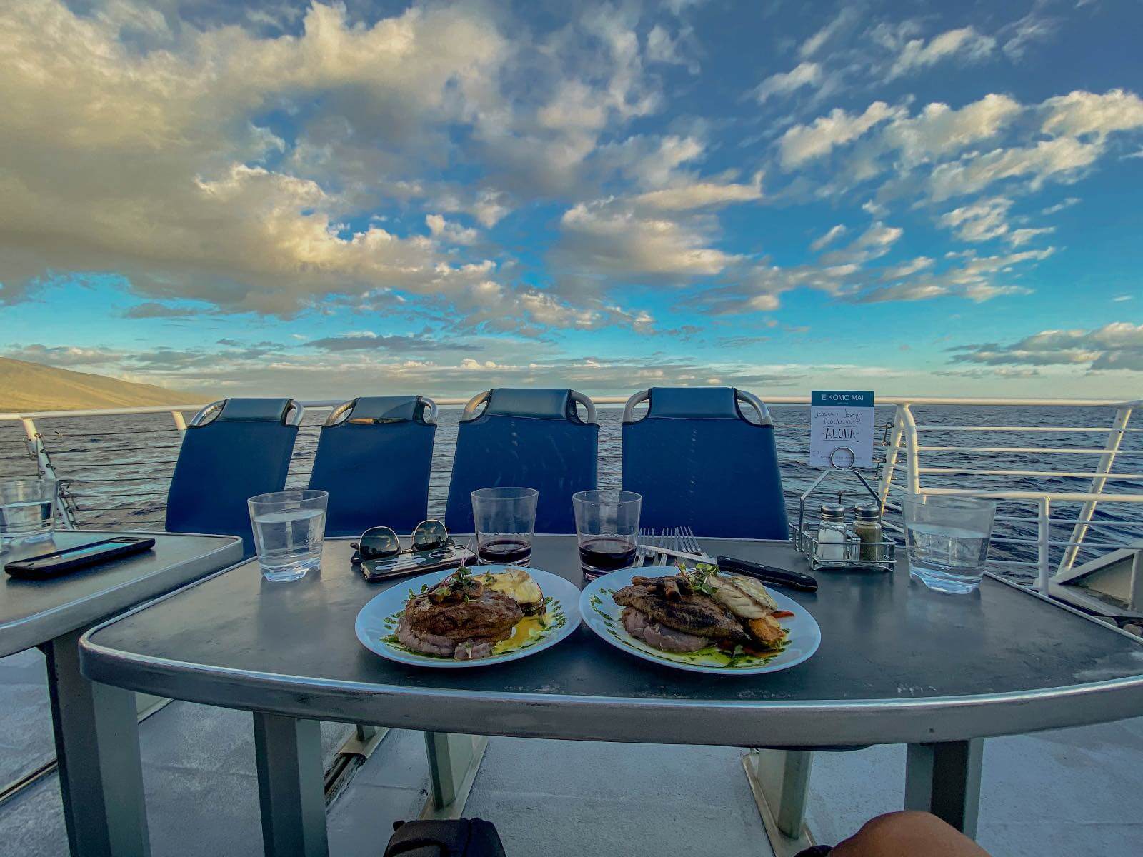 Dining on a sunset cruise Lahaina, Maui-2 A top thing to do in Maui is dine on a sunset cruise