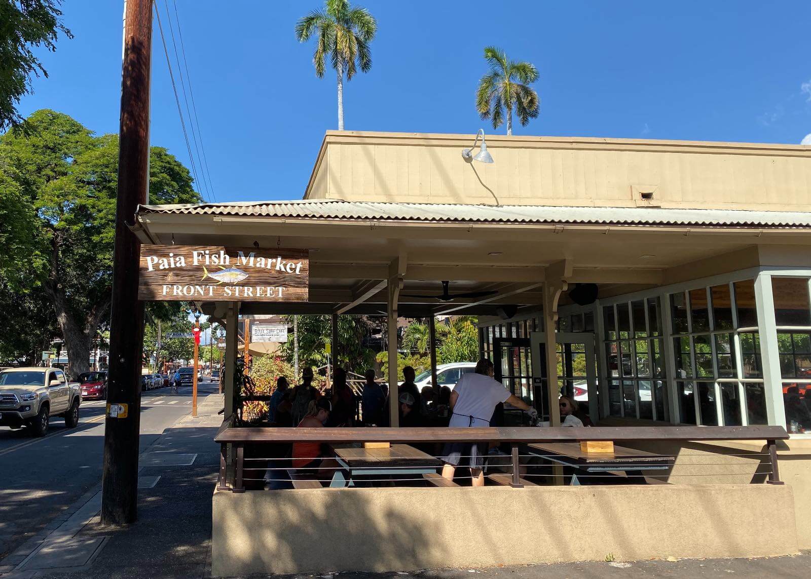 Paia Fish Market The outside of Paia fish market in Lahaina Maui