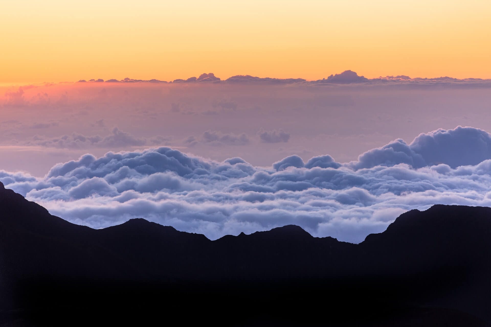 Sunrise over Haleakala National Park Sunrise over Haleakala National Park