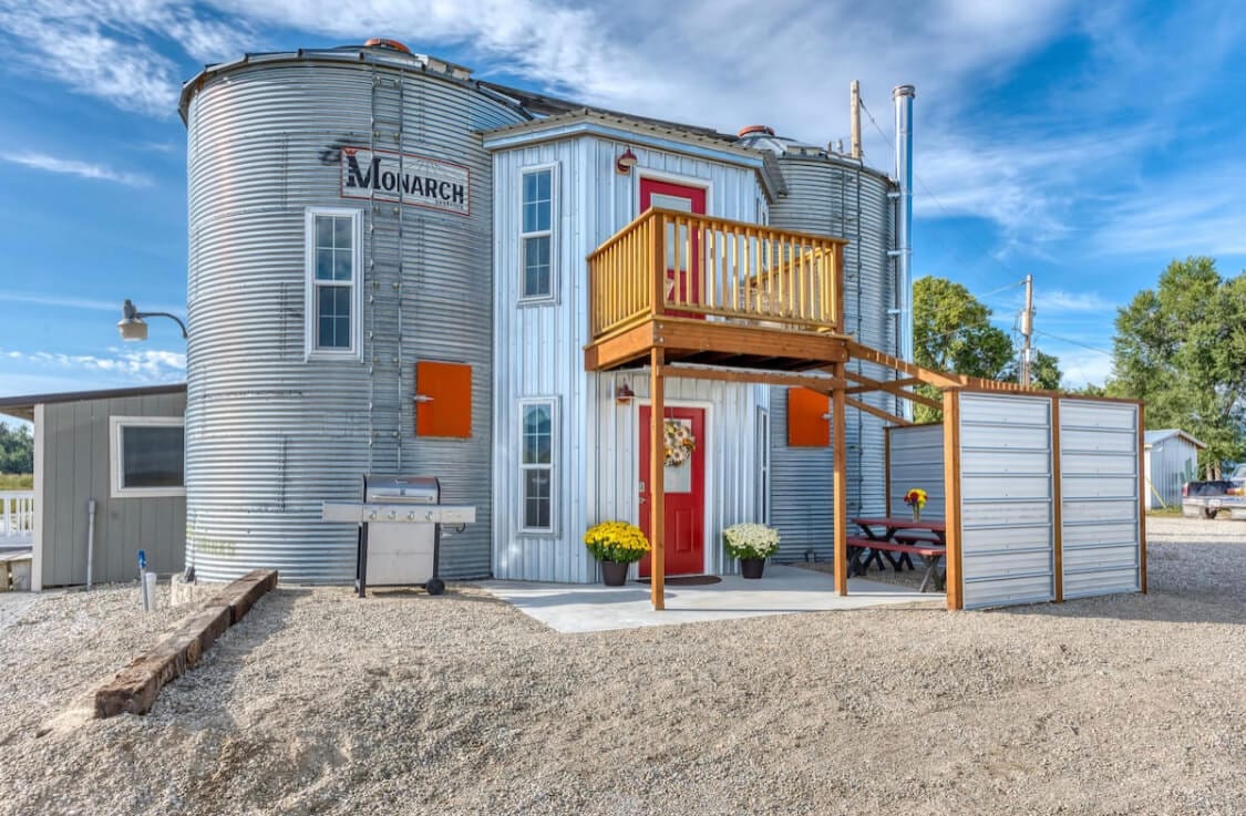 The Silo one of the best airbnbs in Montana