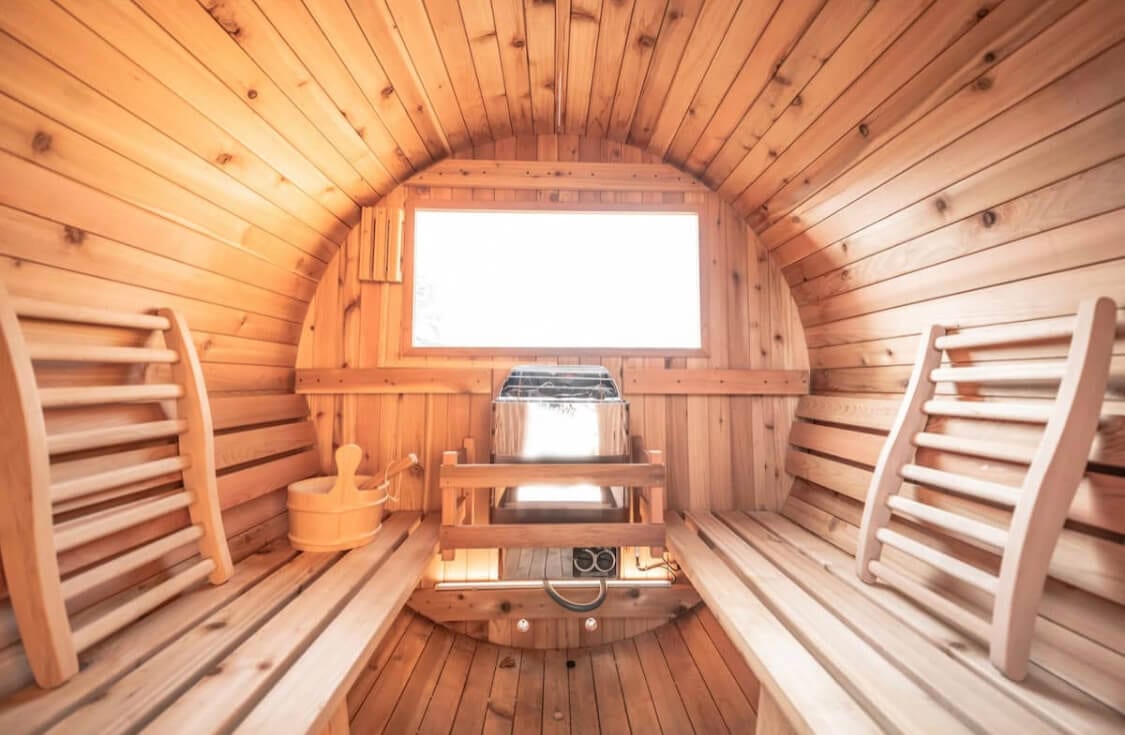 Inside of a sauna in Arizona 