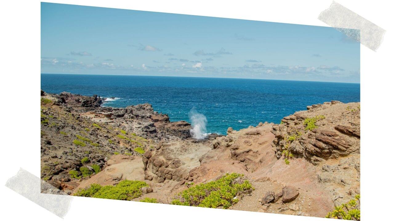 THe blowhole in West Maui 