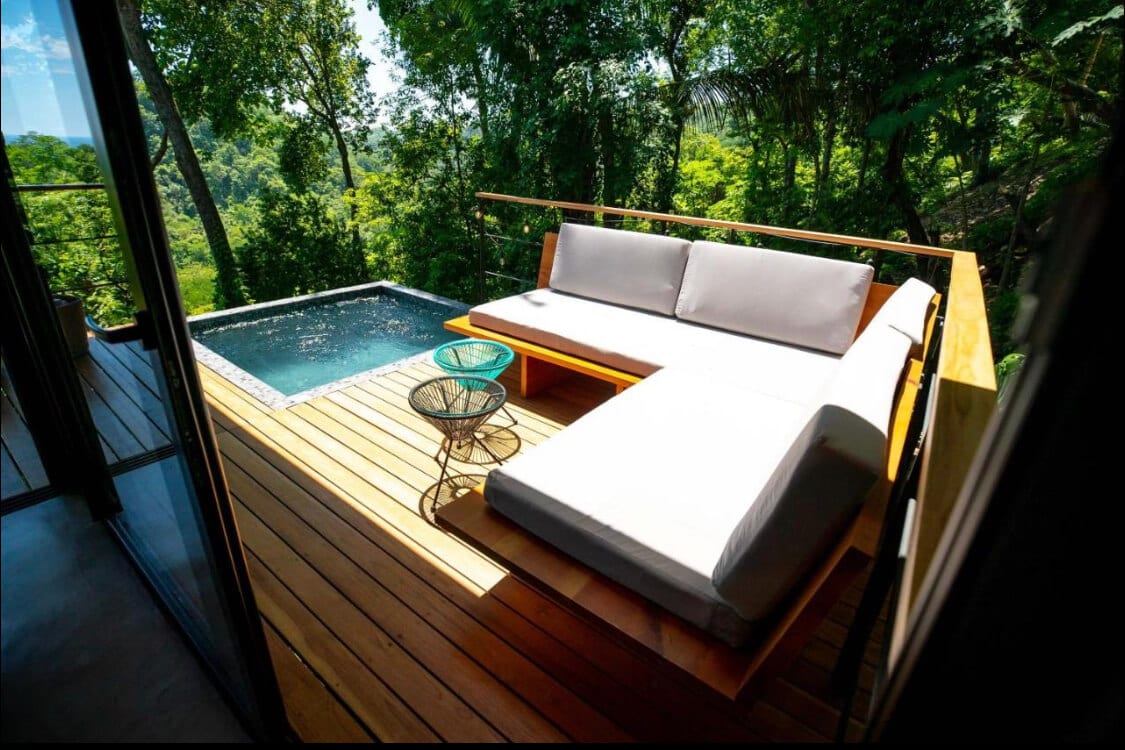 Private terrace in Costa Rica