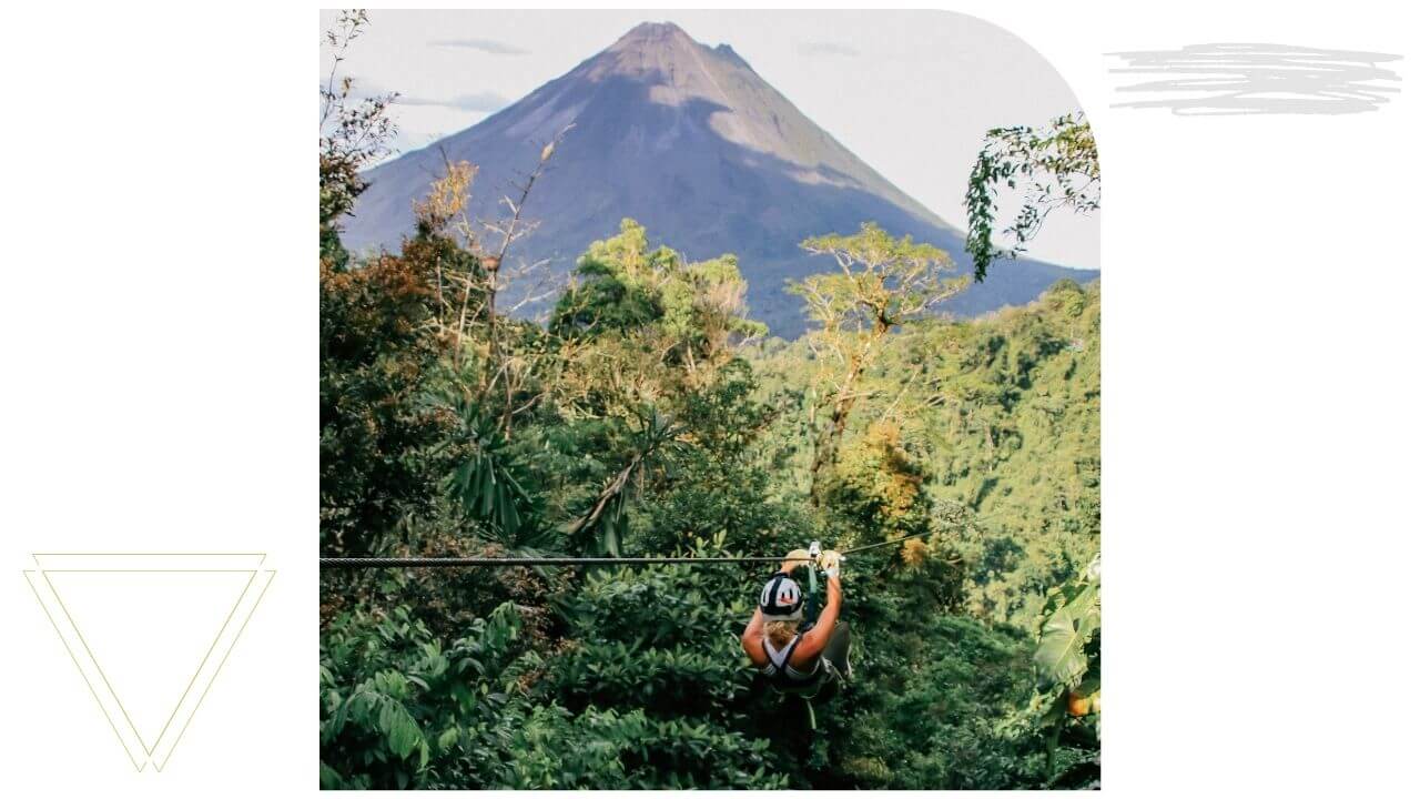 Zip Line through the jungle in Costa Rica 