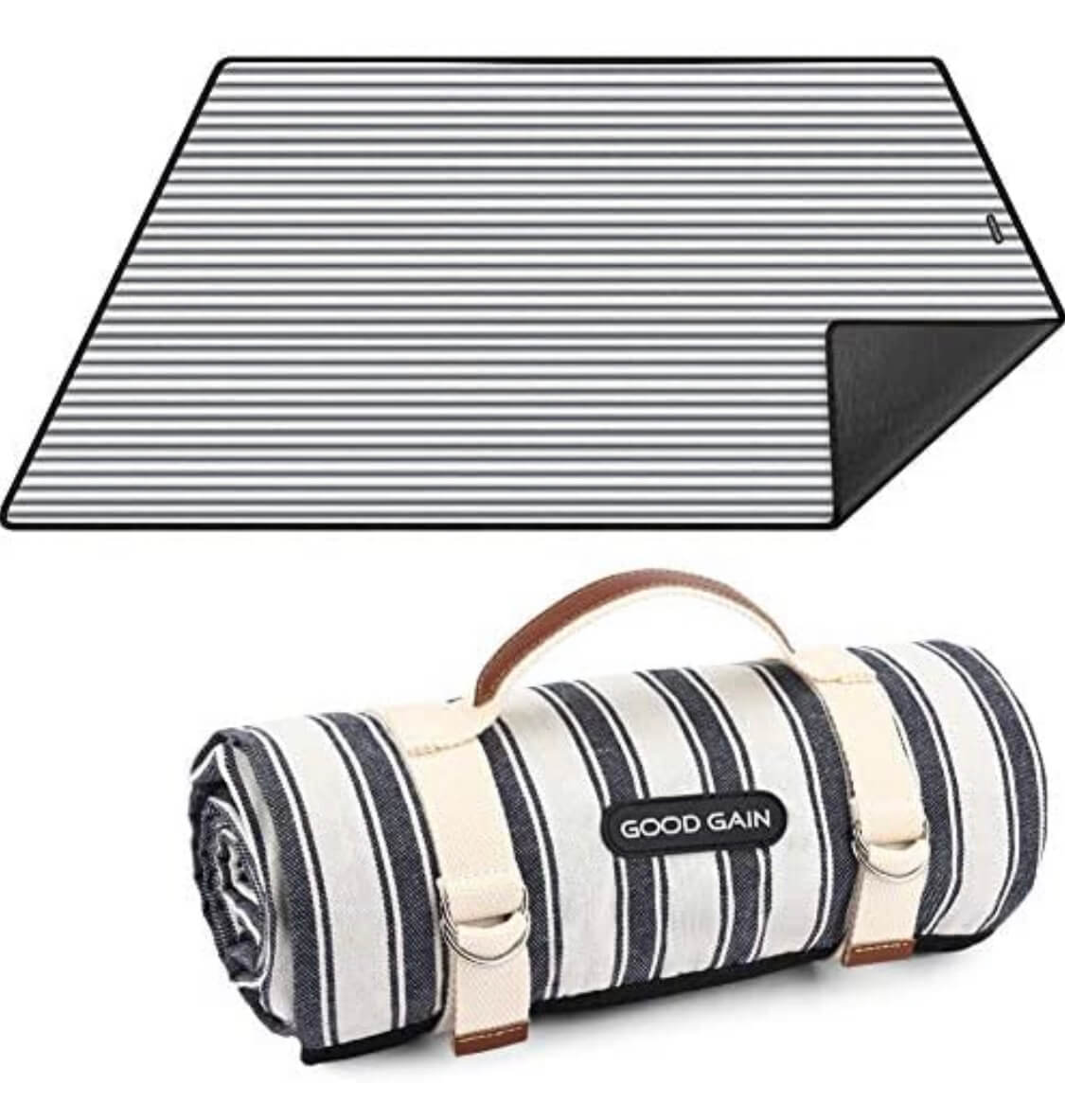 Roll up picnic blanket for the beach
