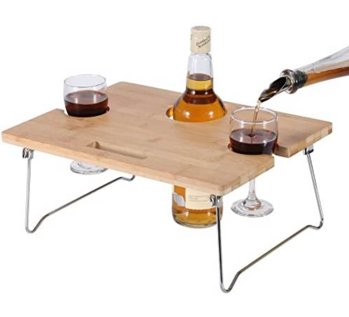 Portable wine table 