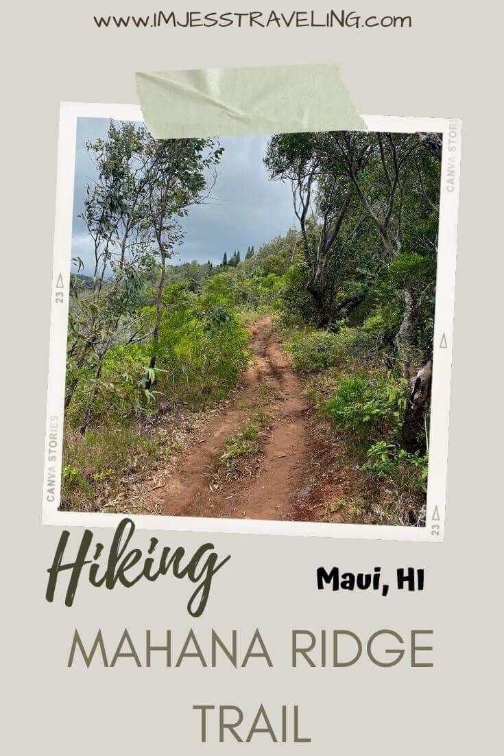 Mähäna Ridge Trail with I'm Jess Traveling Hiking the Mahana Ridge Trail Maui Hawaii