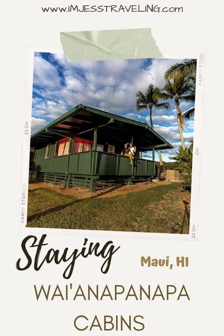 Staying at Waianapanapa Cabins, Maui, Hawaii