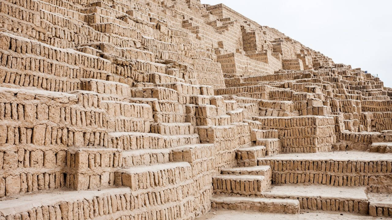 Huaca Pucllana Ruins in Miraflores Peru Huaca Pucllana Ruins in Miraflores, Peru