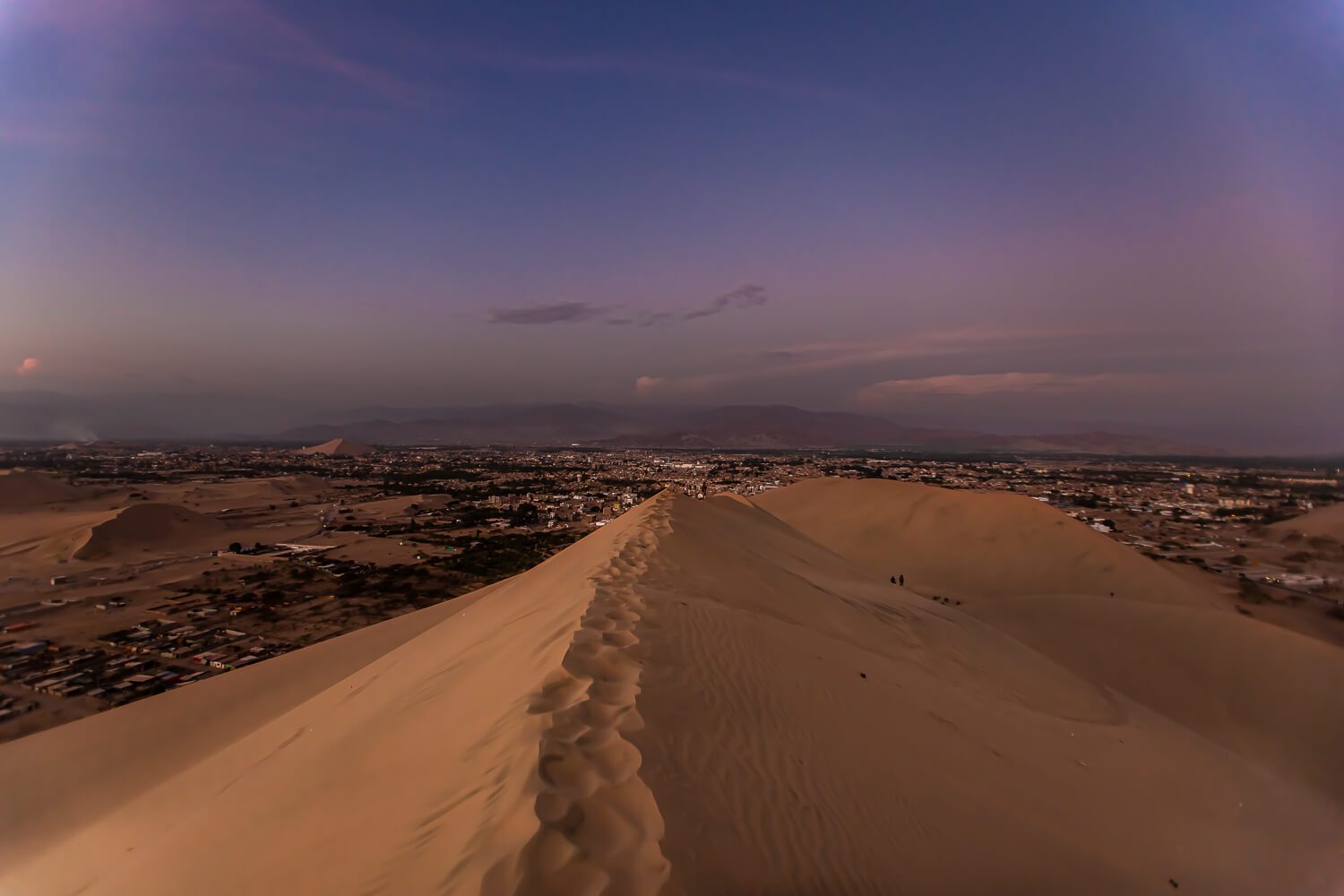 Sunset atop the dunes