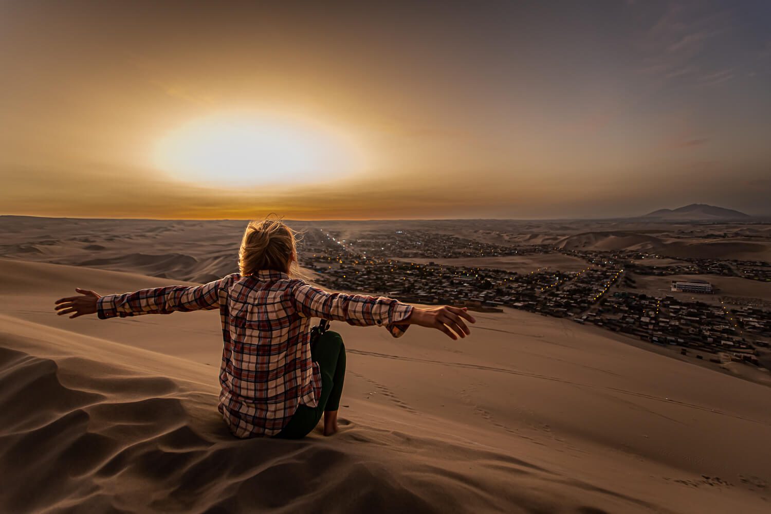 Huacachina Dunes Sunset atop the Huacachina Dunes