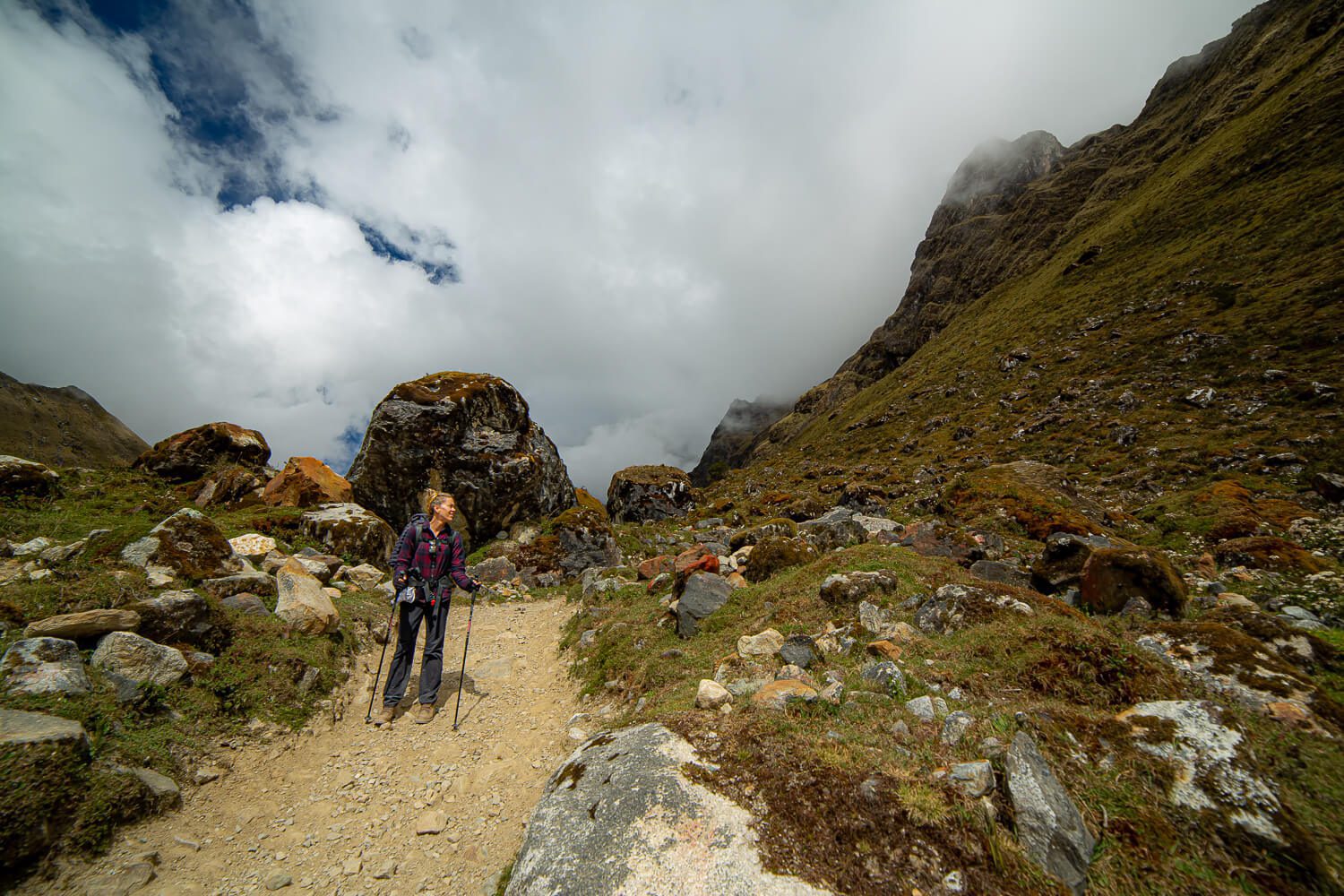 I'm Jess Traveling on the trail in Peru Hiking in Peru