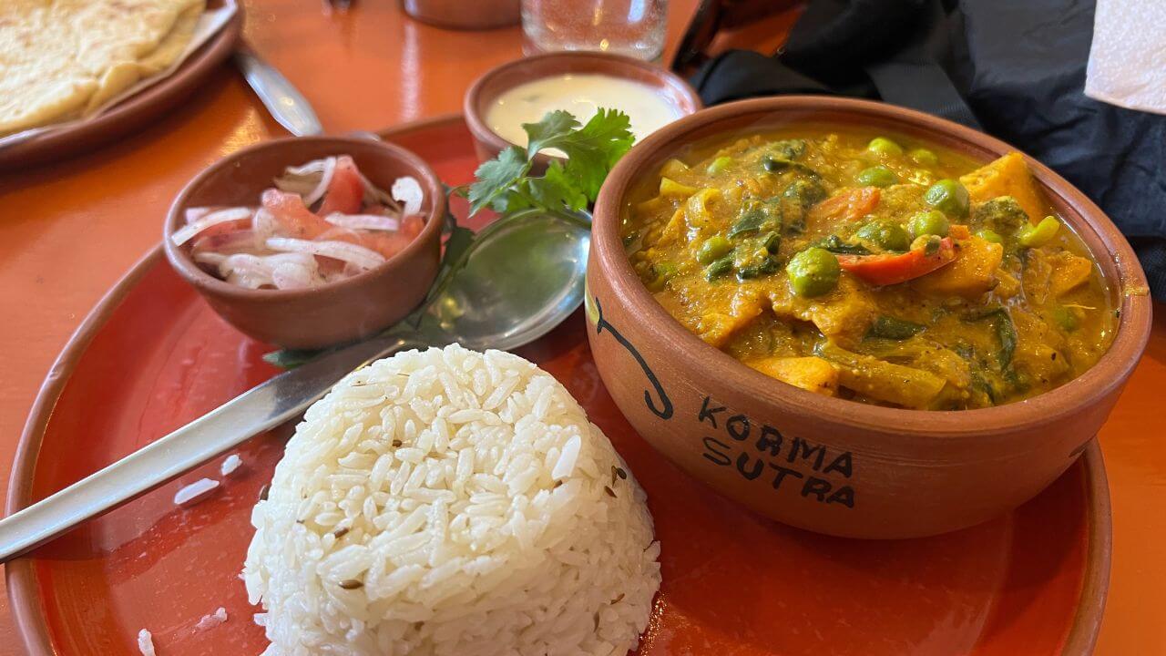 Korma Sutra curry in Cusco Curry in Cusco at a tasty must eat restaurant