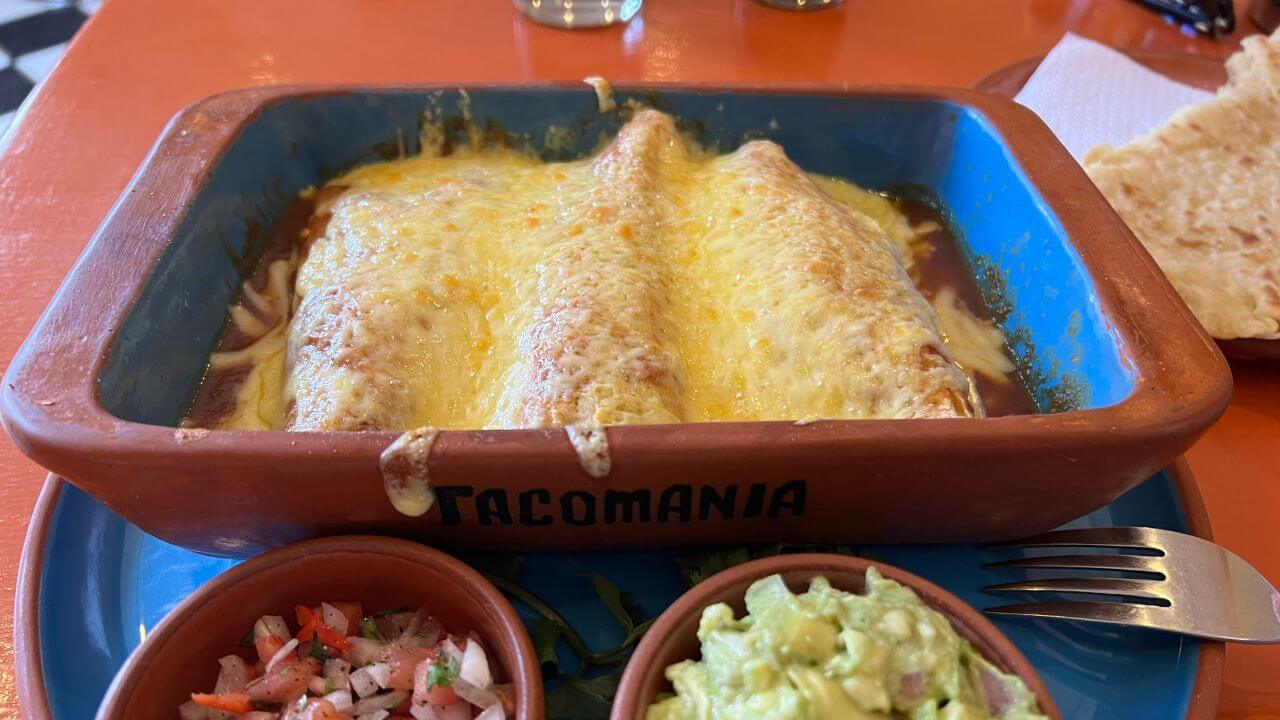 Mexican enchiladas in Peru Enchiladas in Cusco, Peru