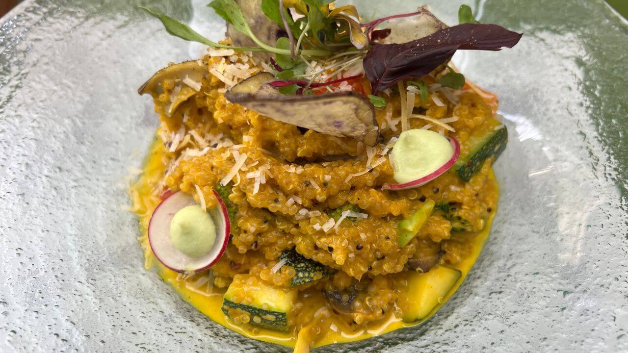 One of the best meals in Cusco quinoa dish at Organika in Cusco