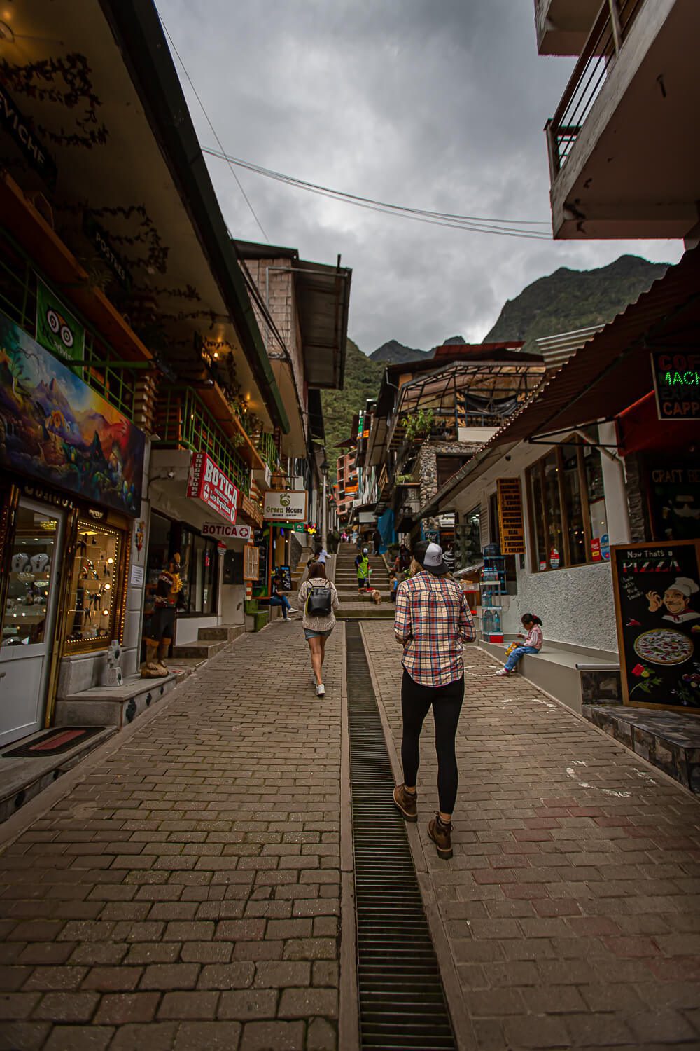 Roaming around Aguas Calientes town at the base of Machu Picchu 