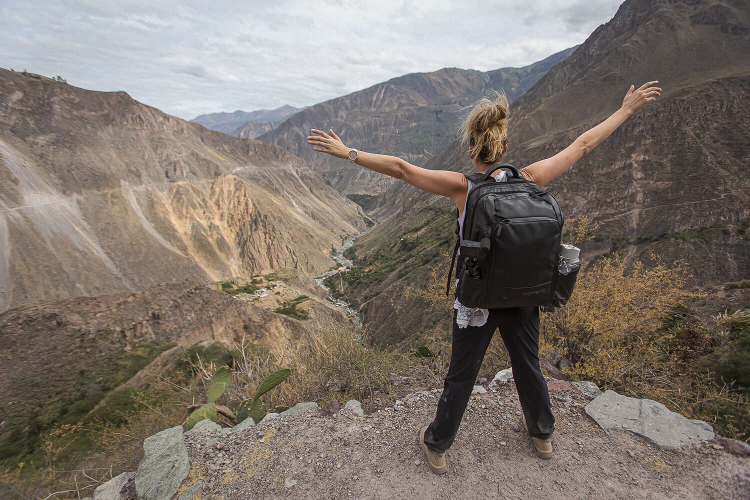 The viewpoint in Colca Canyon