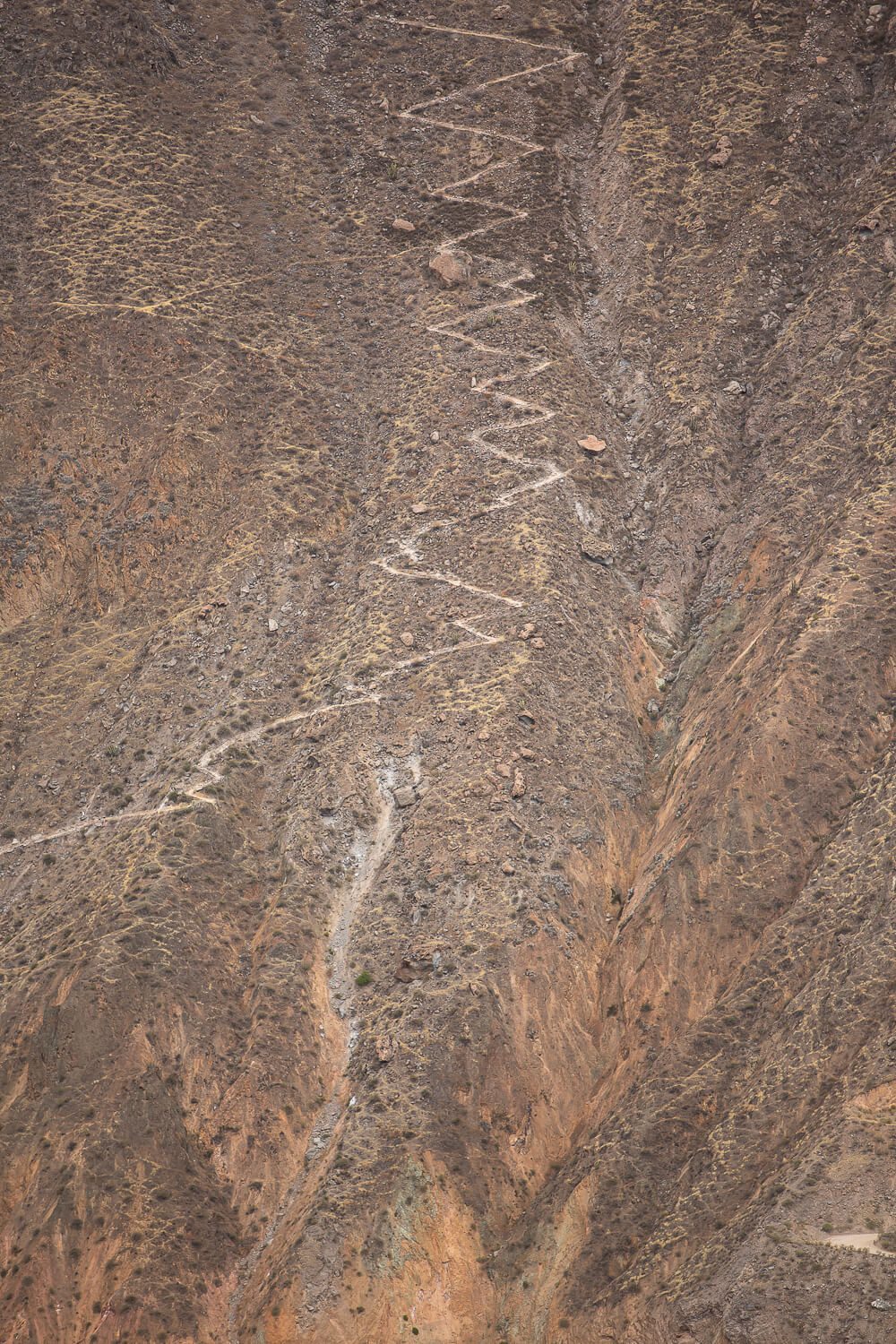 Switchbacks of Colca Canyon Hiking Colca Canyon