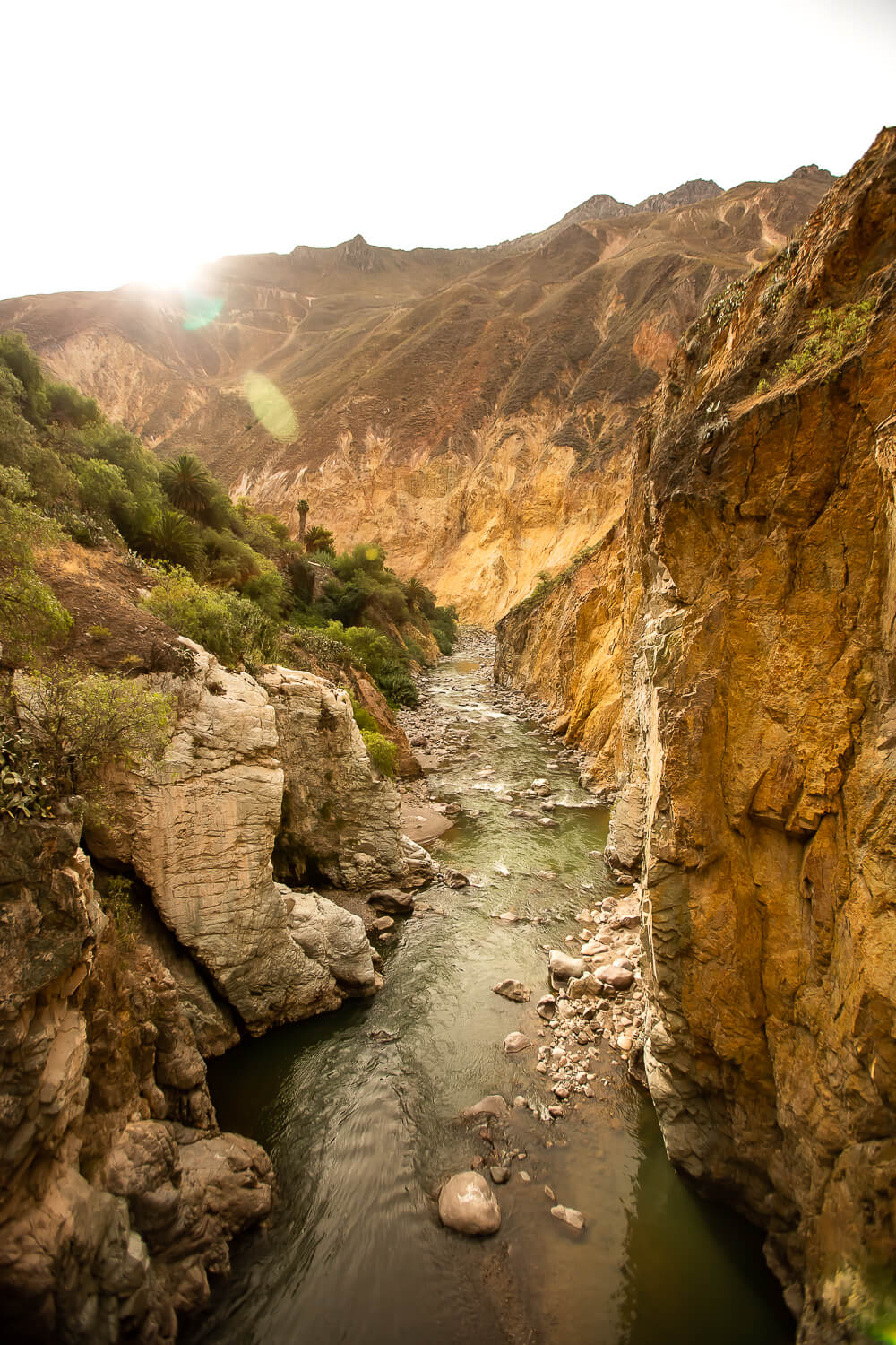 Colca River in the Colca Canyon Peru