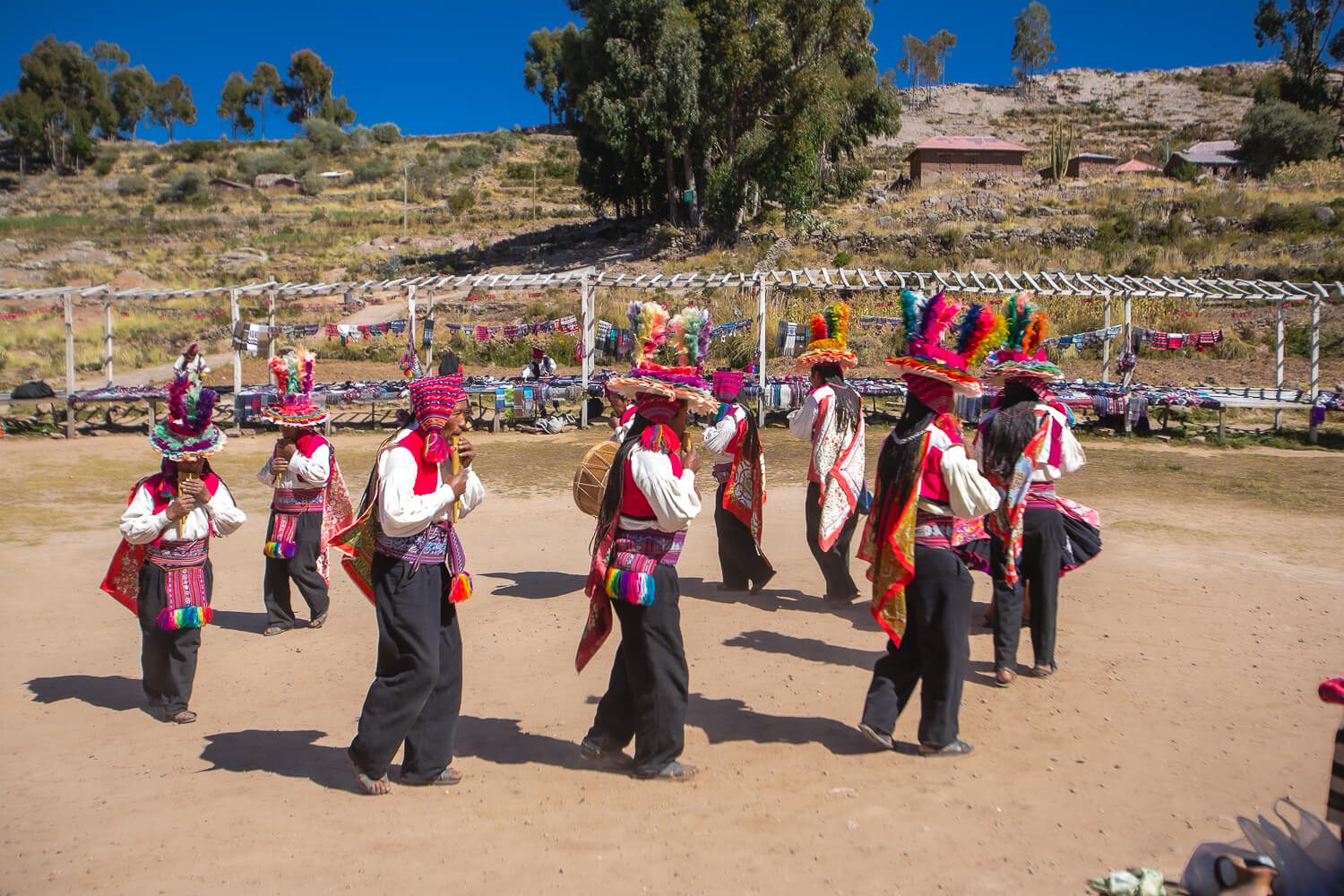Island of Taquile outside of Puno Island of Taquile outside of Puno