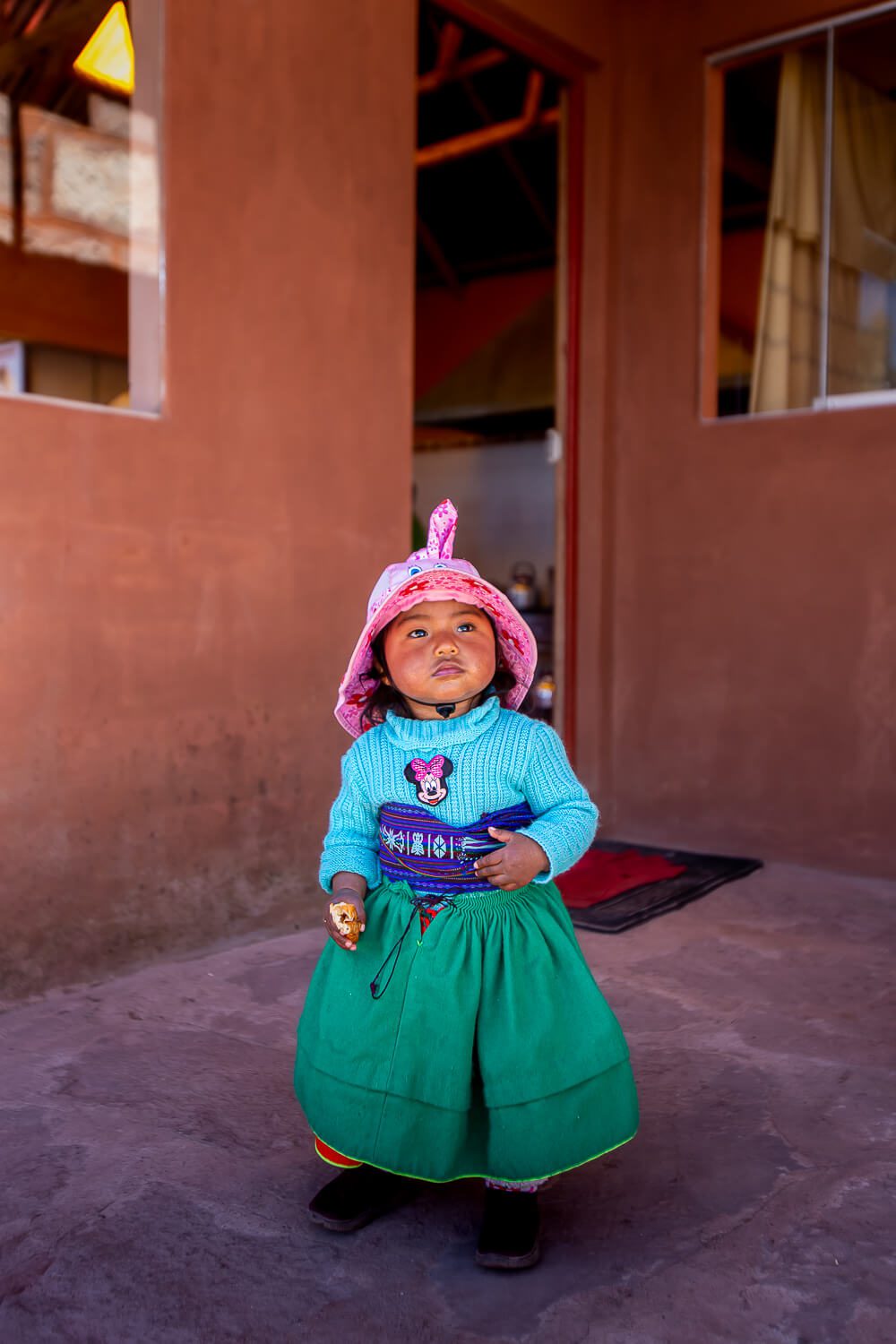 Little girl at Homestay in Lake Titicaca