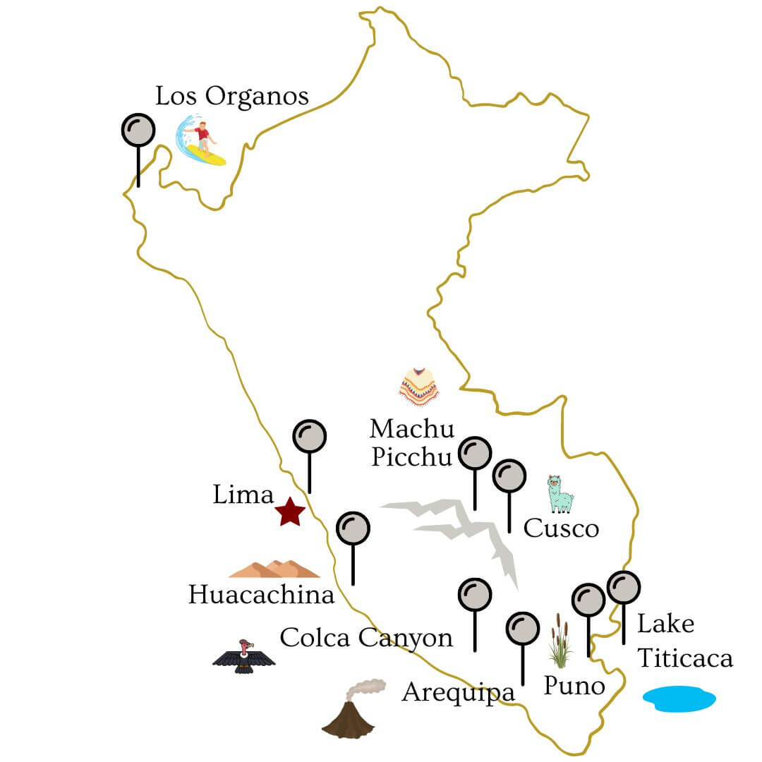 Peru Travel Guide Peru Map