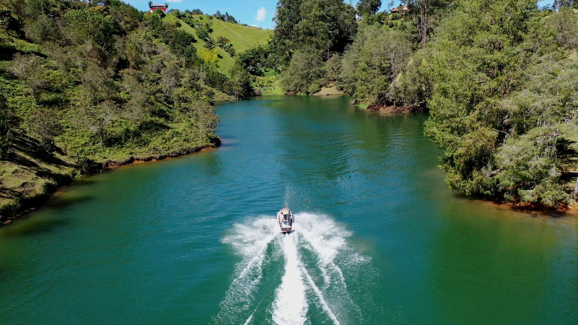 Guatape Things to do (Jet Ski, Town & El Penol) Jet ski on Lake Guatape