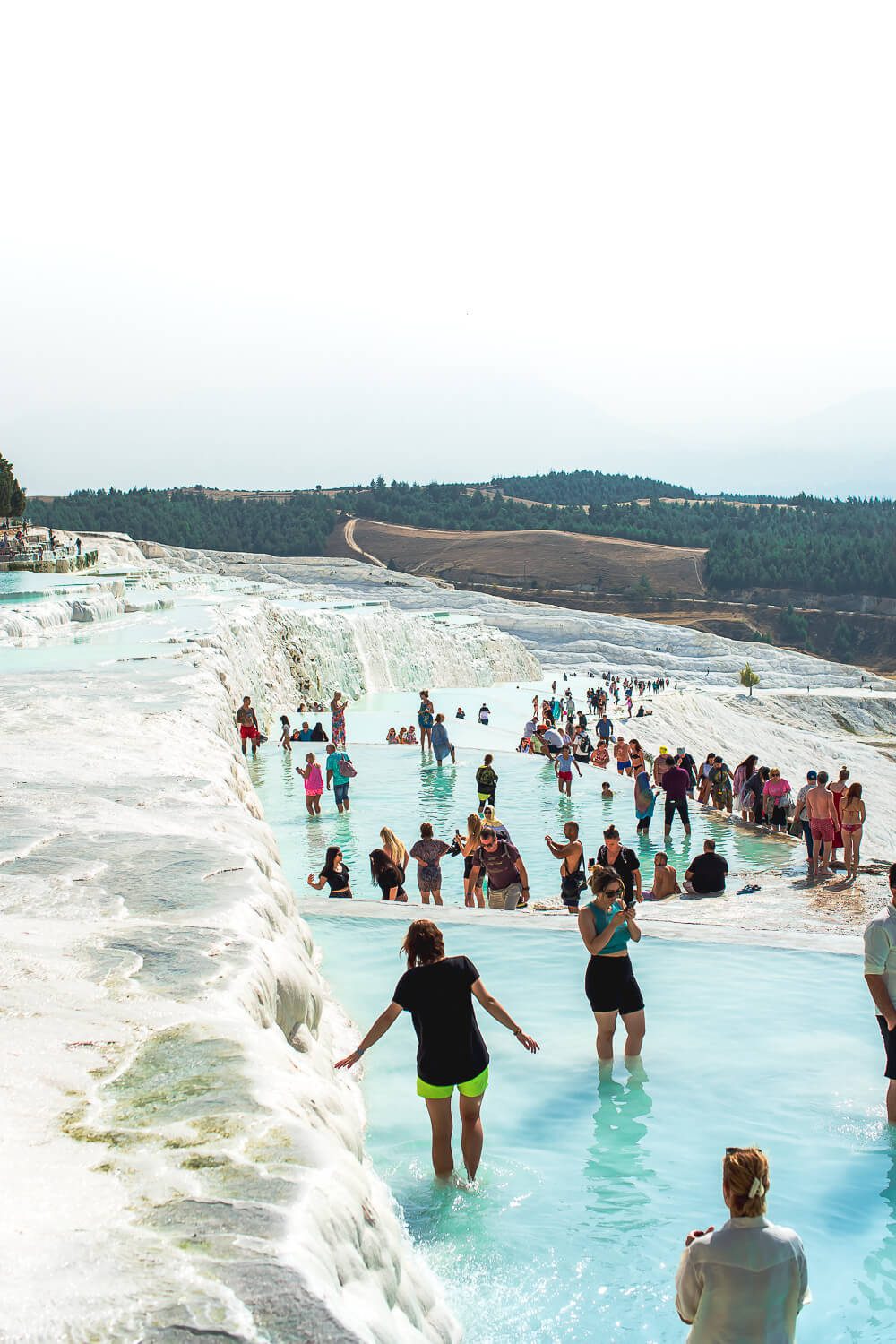 The travertine Pools in Pamukkale