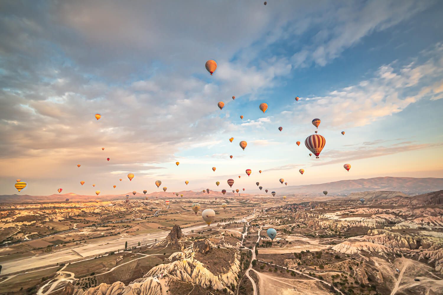 Cappadocia, Turkey Balloons in the sky in Cappadocia, Turkey