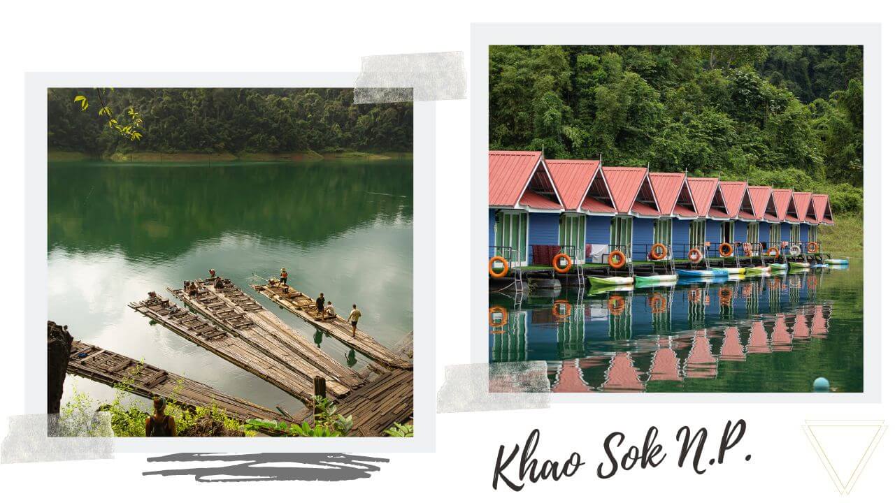 Staying at an overwater bungalow in Khao Sok<br>
