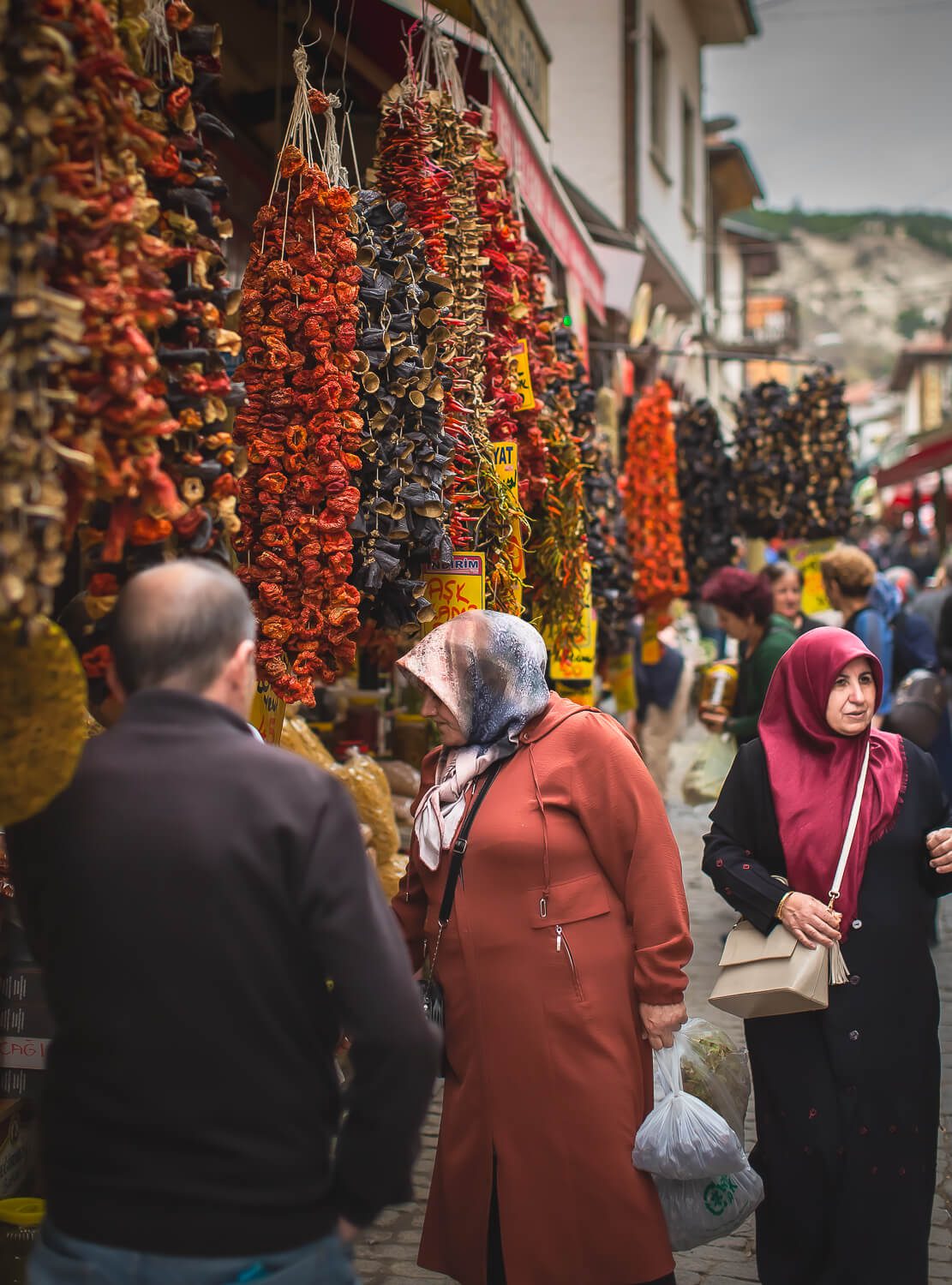 Flowers on the streets of Beypazari