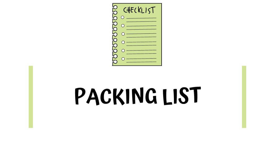 Packing List for Maui