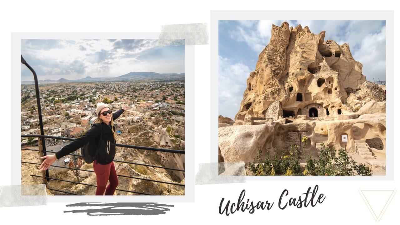 Uchisar Castle in Cappadocia<br>
