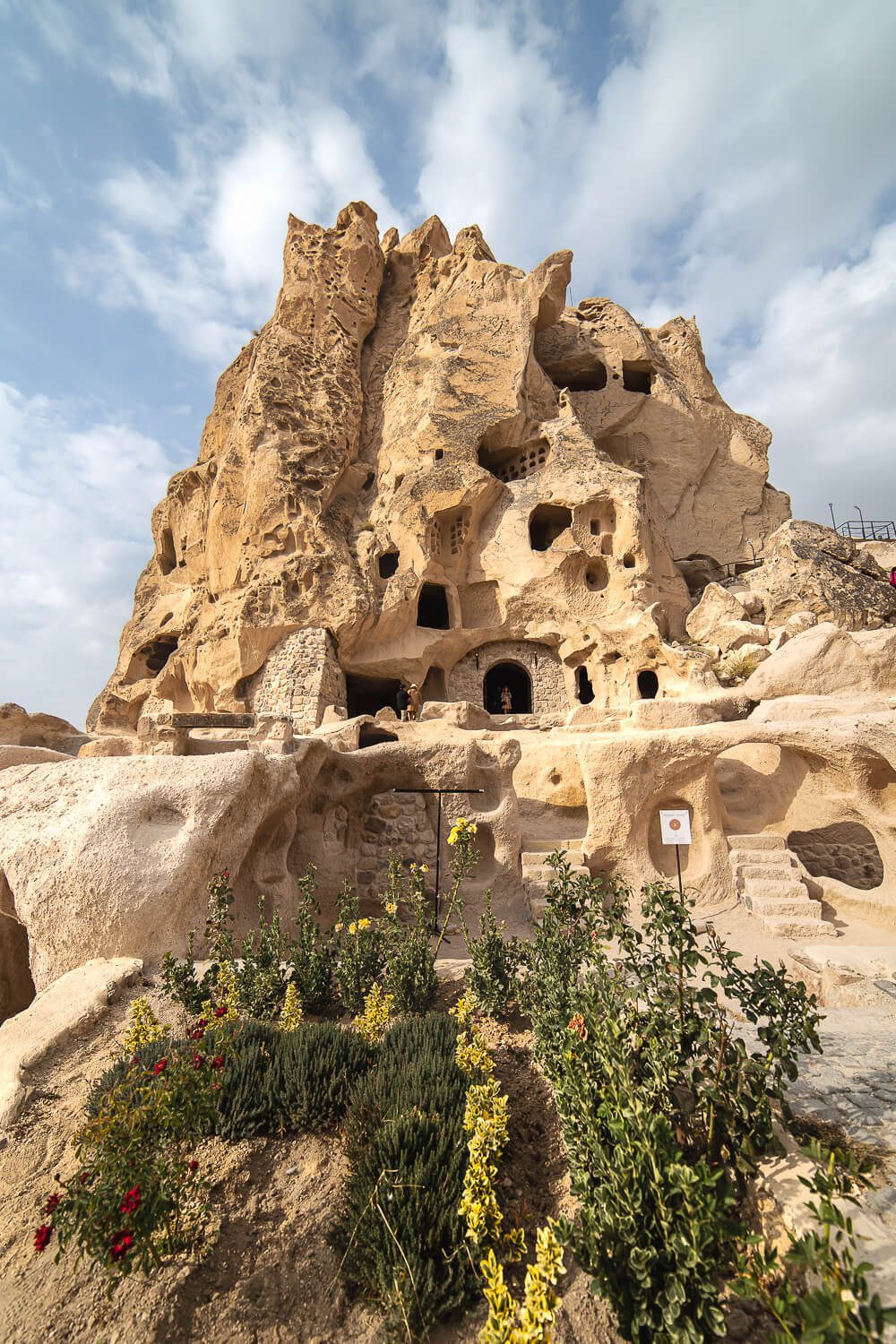 Uchisar Castle in Cappadocia 