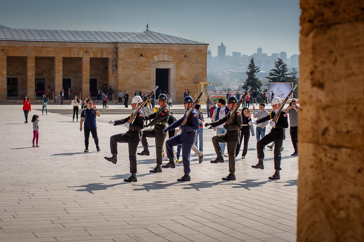 Ankara, Turkey Soliders Marching at the Antikabir Museum