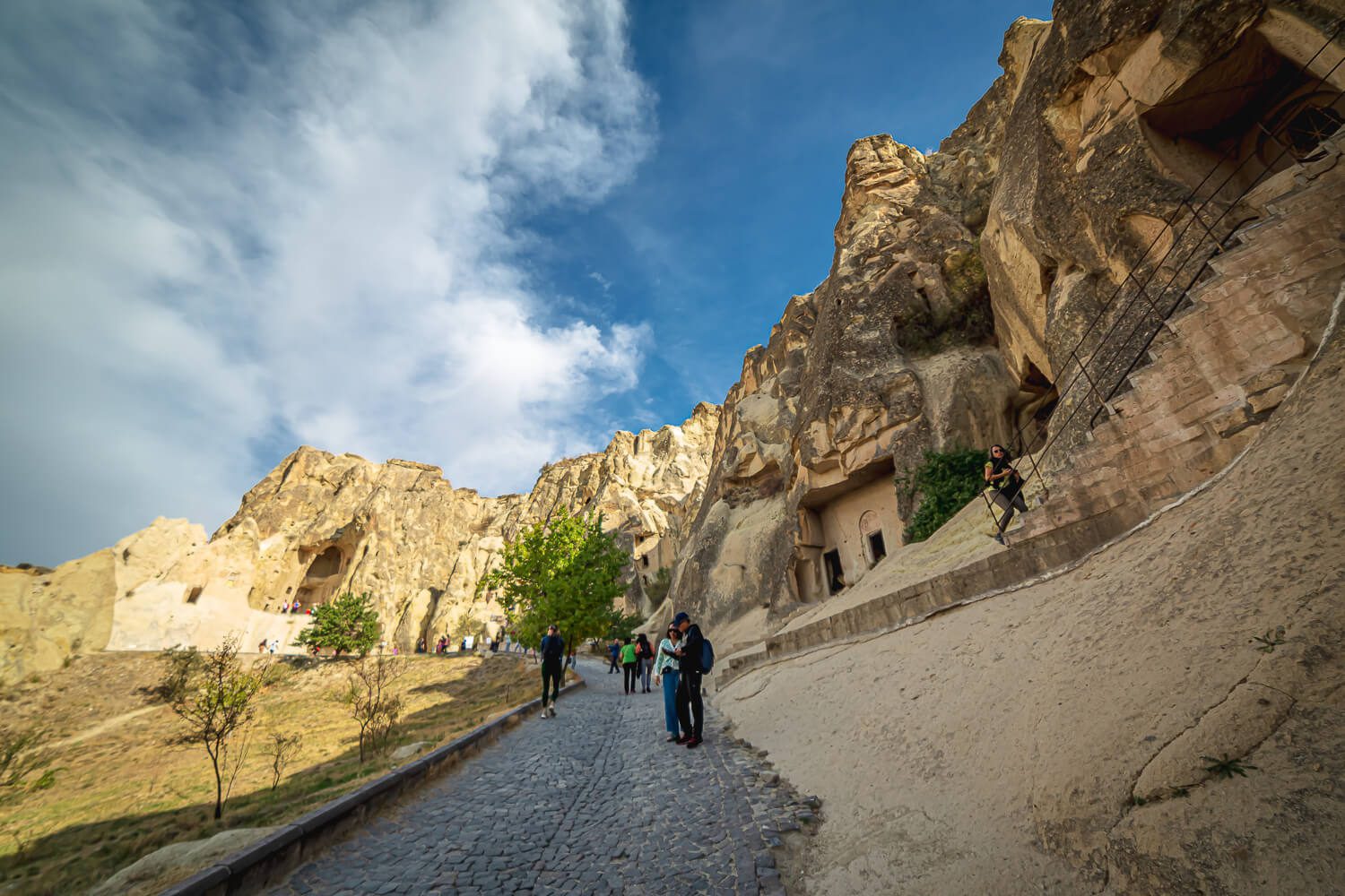 A museum in Cappadocia Turkey The pathway inside the Goreme Open Air Museum