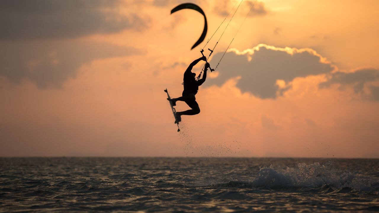 Kitesurfing in Urla Turkey<br>
