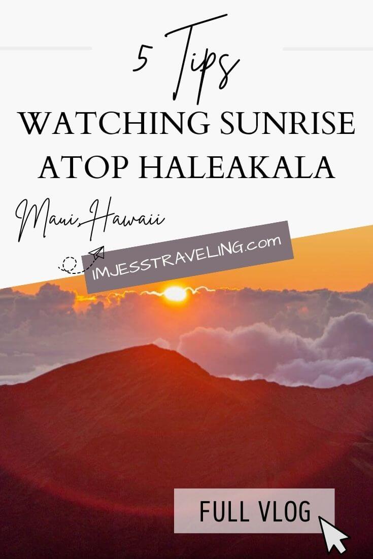 Haleakalala Sunrise Tips<br>
