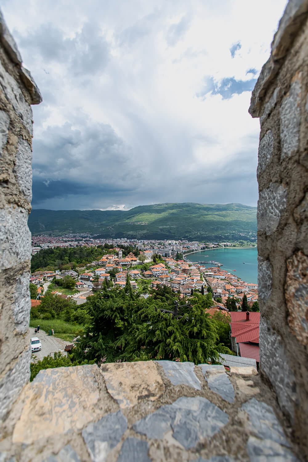 Views from Samuels Fotress in Ohrid