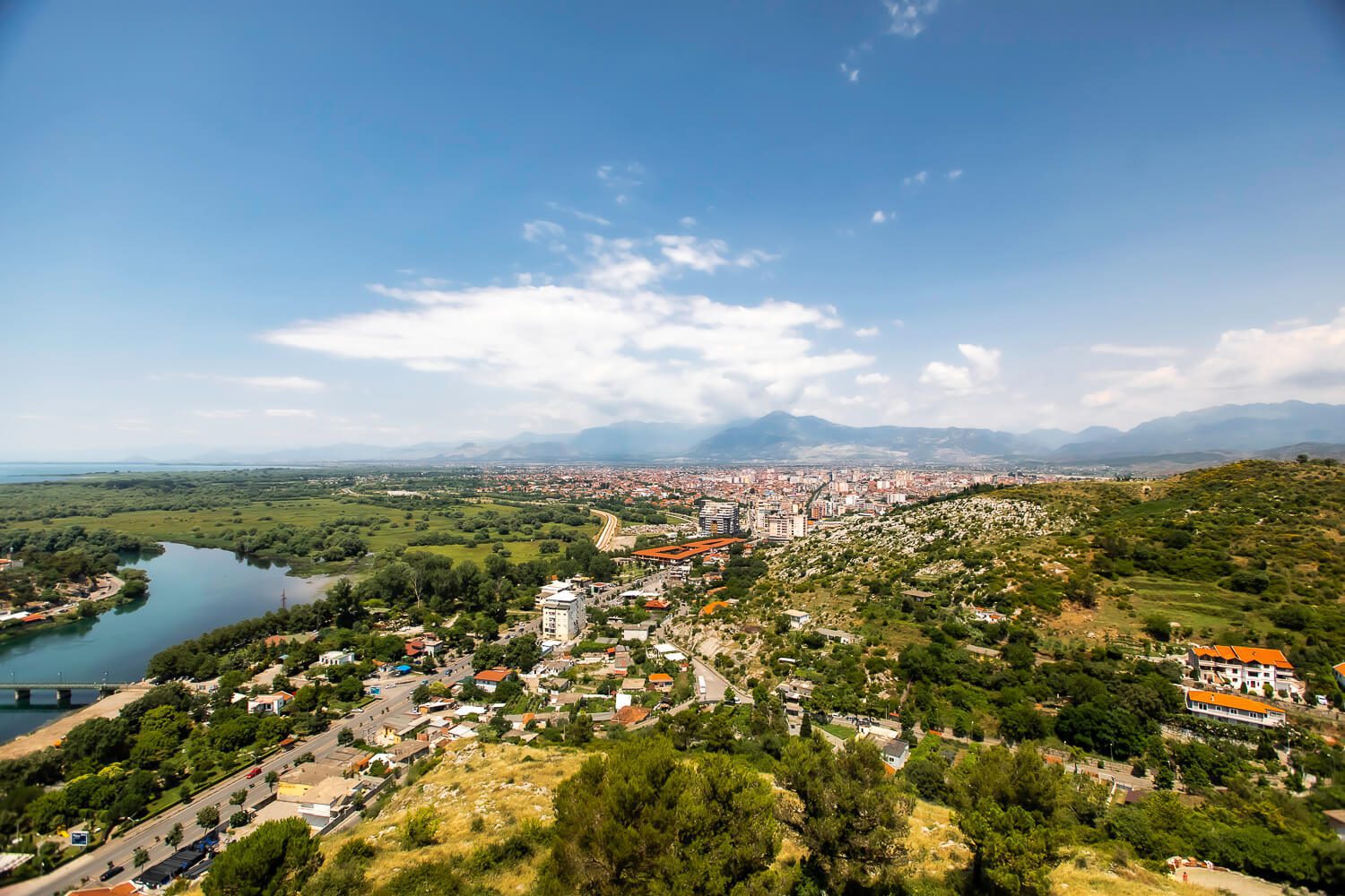 Views from the Castle in Shkoder Views from the Castle in Shkoder