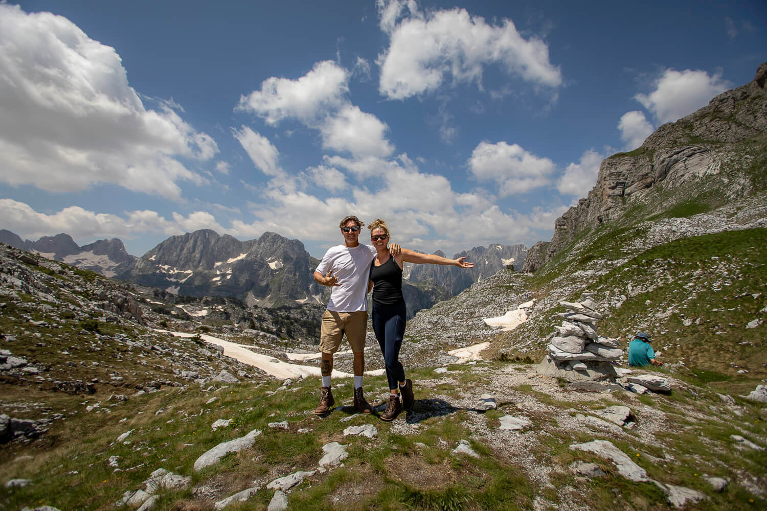 Top of Maja Rosit Peak in Valbona National Park Top of Maja Rosit Peak in Valbona National Park