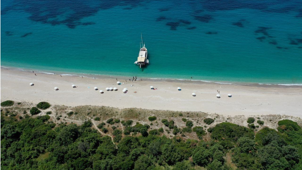 Coastline in the Albanian Riviera Coastline in the Albanian Riviera