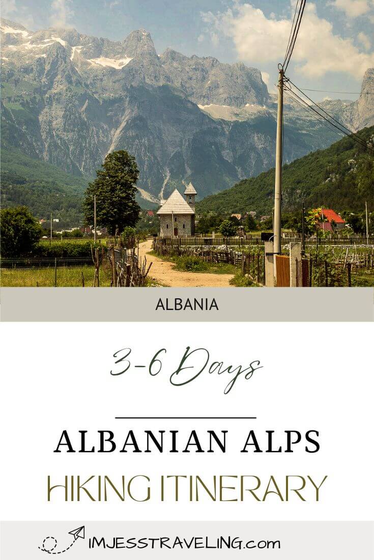 Albanian Alps Hiking Itinerary