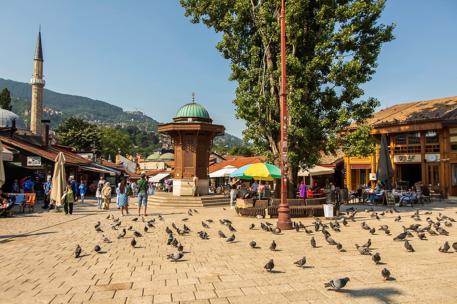 The focal point of Sarajevo
