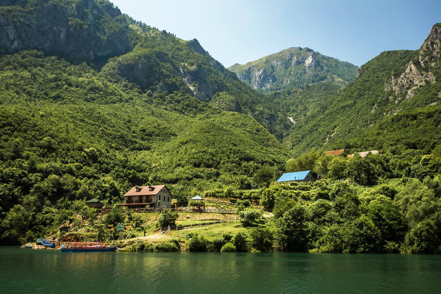 Village on Koman Lake