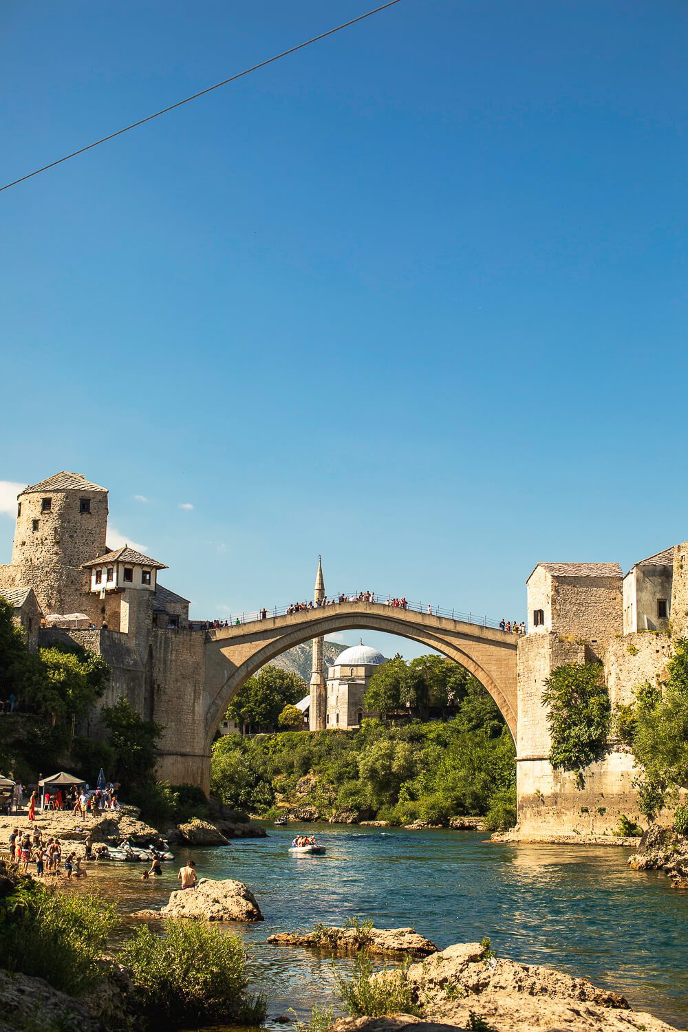 Stari Most from the Riverbank Stari Most from the Riverbank