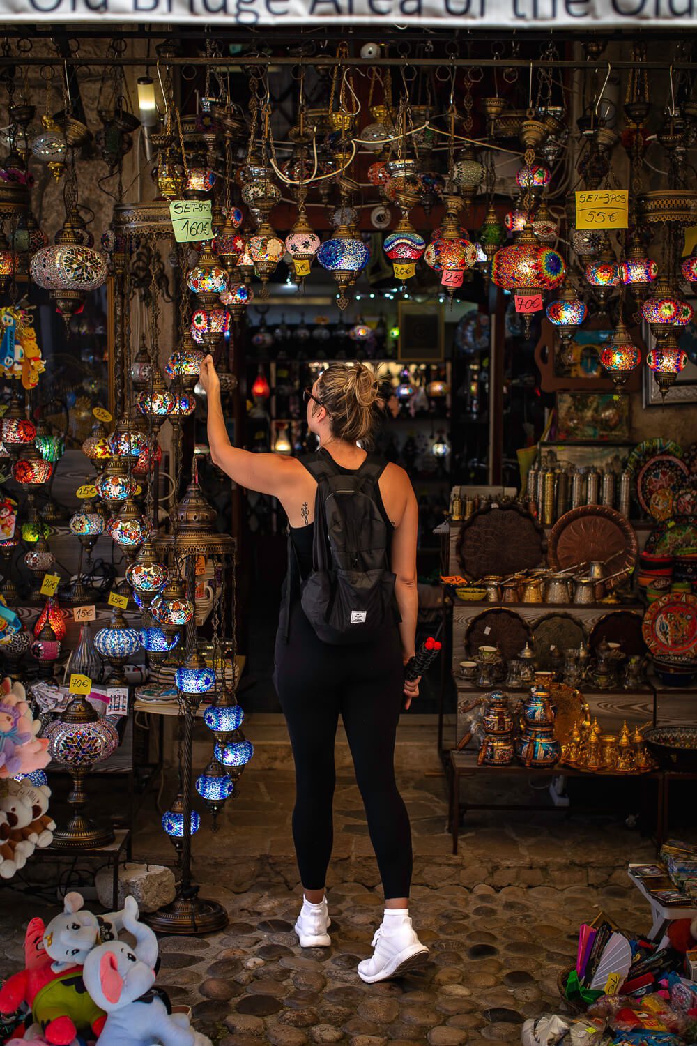 Lamp shop in the Old Bazaar in Mostar Lamp shop in the Old Bazaar in Mostar