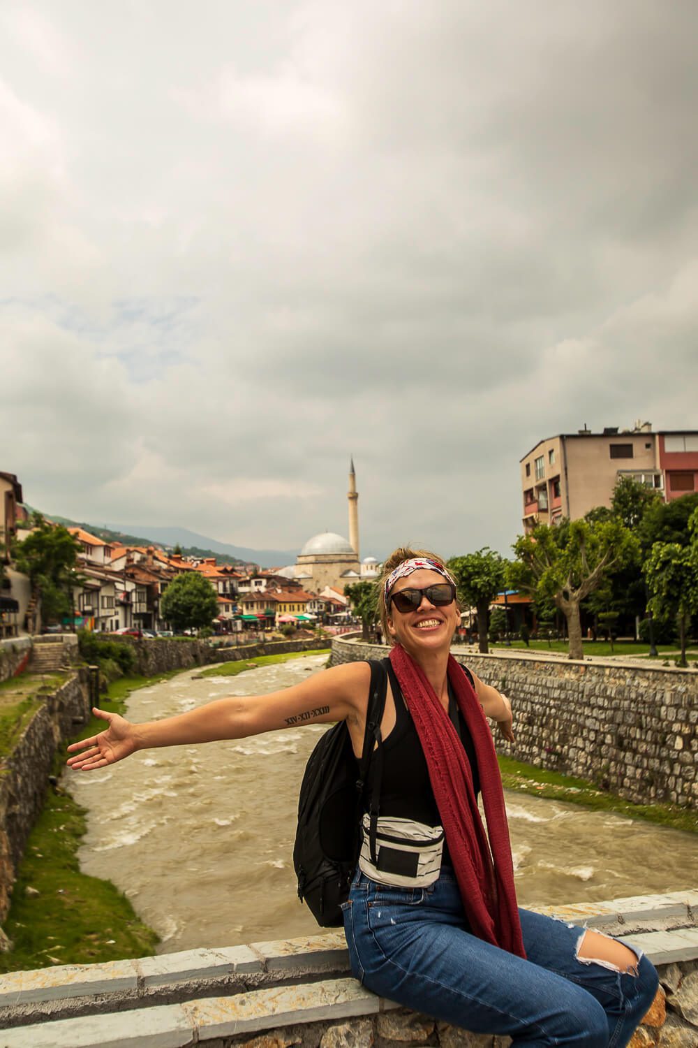 Im Jess Traveling in front of the Old Bridge Im Jess Traveling in front of the Old Bridge